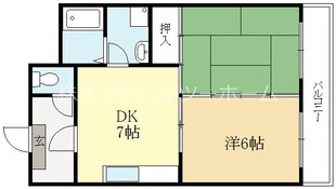 大久保駅 徒歩15分 2階の物件間取画像